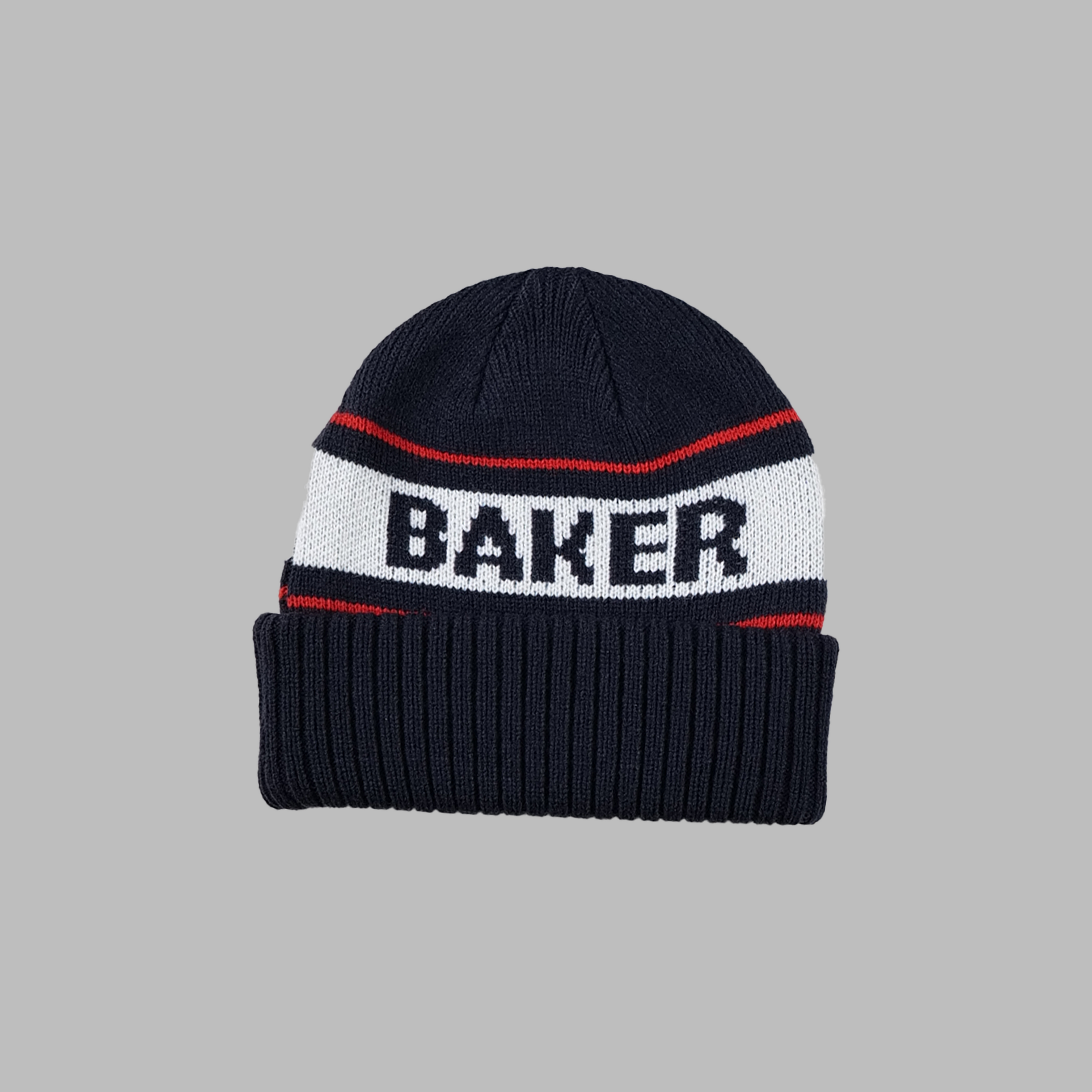 BAKER BEANIE STRIPE navy